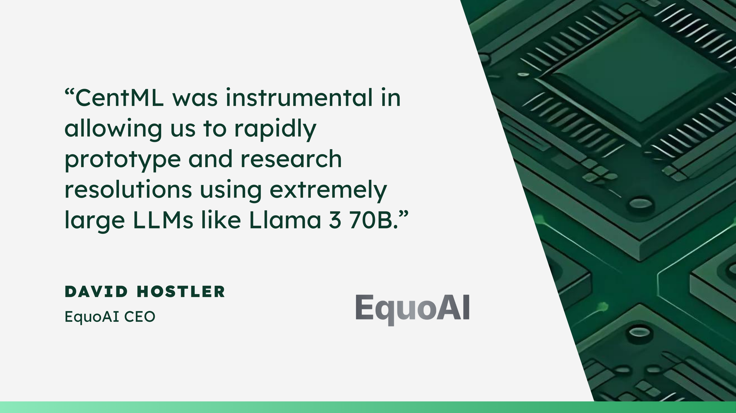 CentML Platform Launch EquoAI Customer Quote