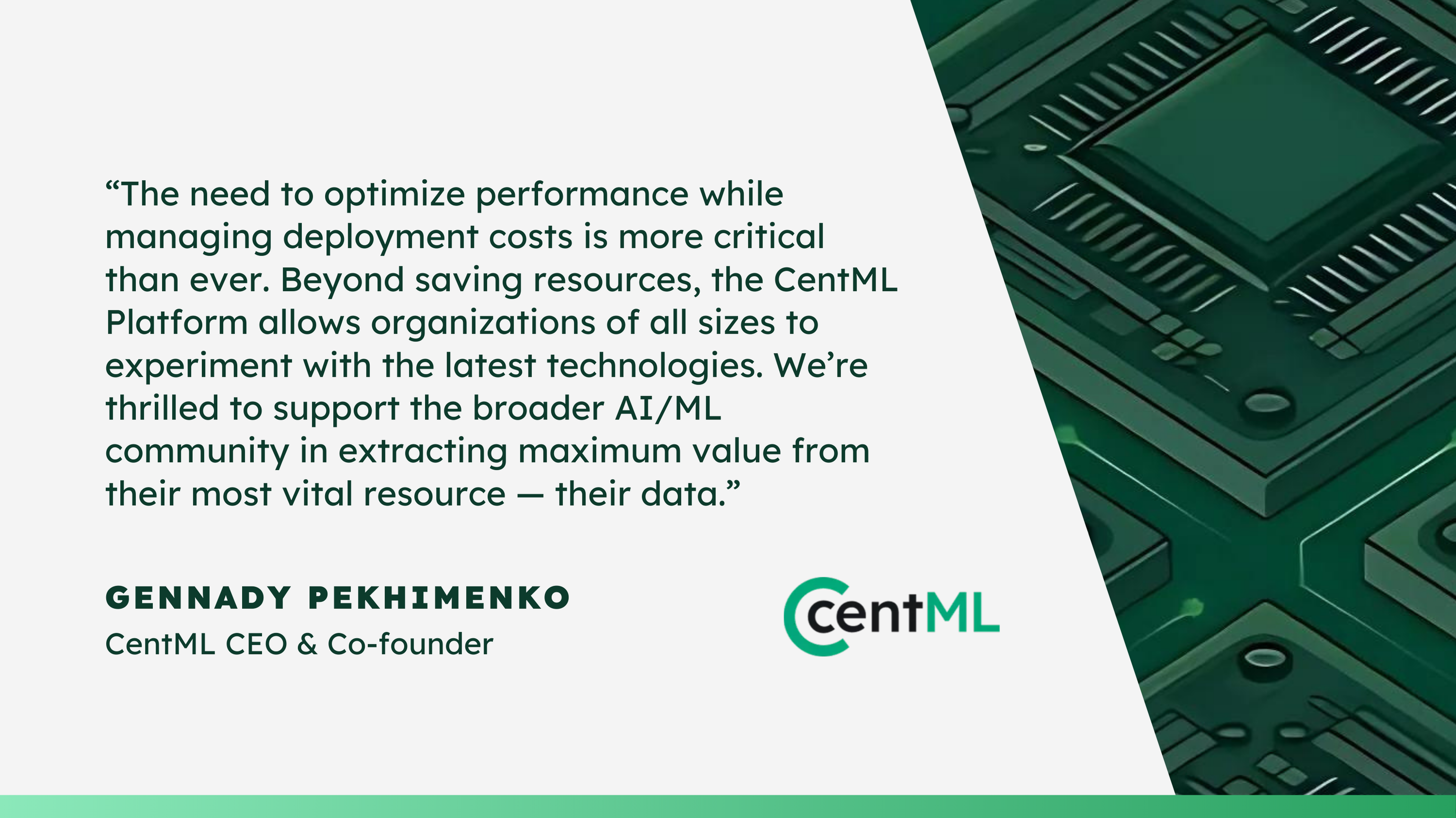 CentML Platform: Quote from CEO Gennady Pekhimenko